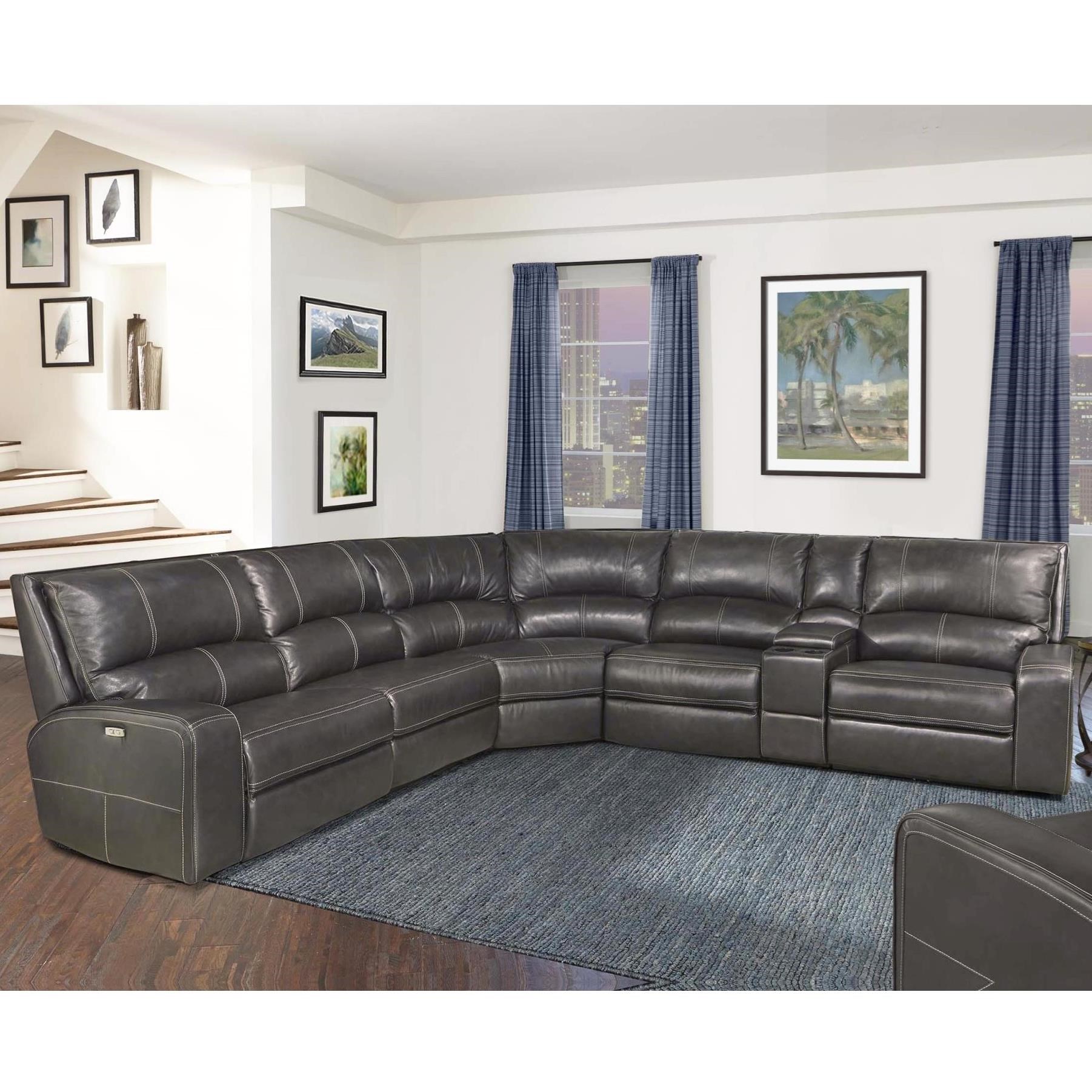 Bourbon fabric modular recliner suite with chaise deals